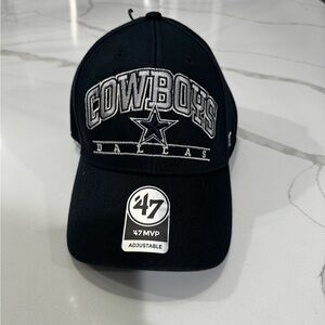 Dallas Cowboys Hat Cap Strapback Strap Back Black 47 MVP 47 Brand